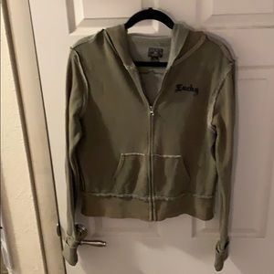 Lucky Brand vintage XL zip up hoodie